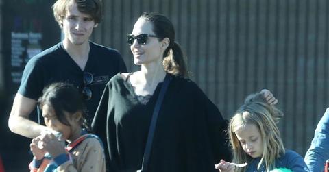 *PREMIUM EXCLUSIVE* Angelina Jolie takes her kids to laser tag after lunch