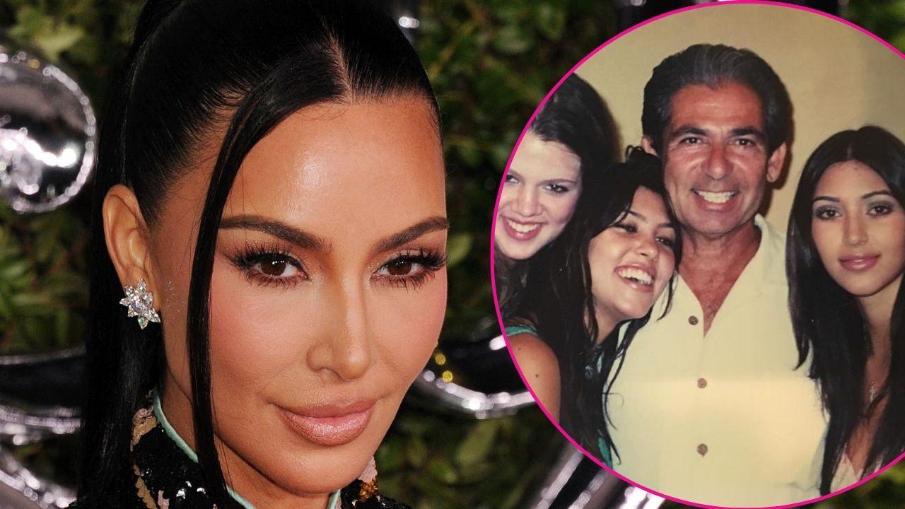 Image of Kim Kardashian, her father and siblings