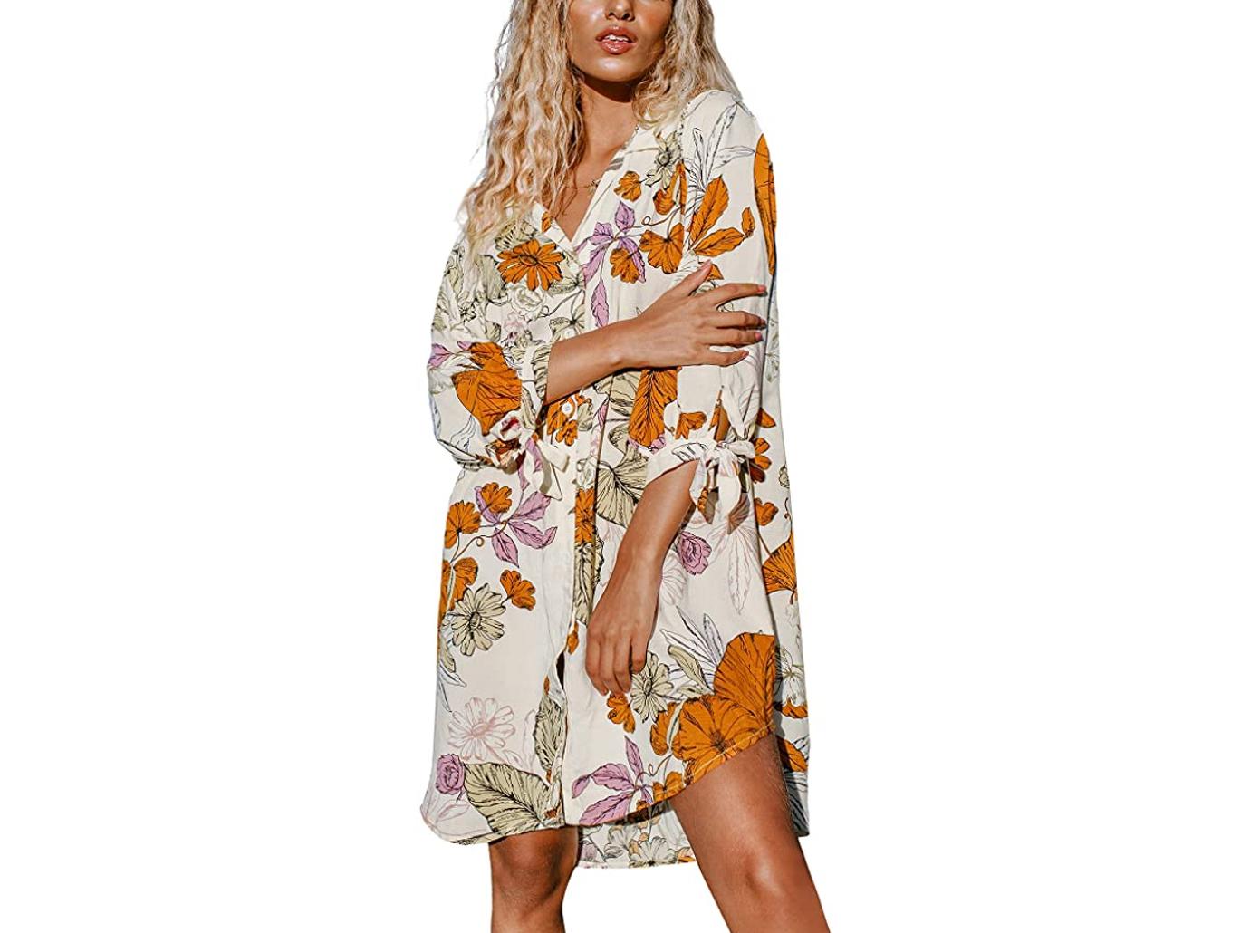 hilary duff floral dress amazon summer style shop