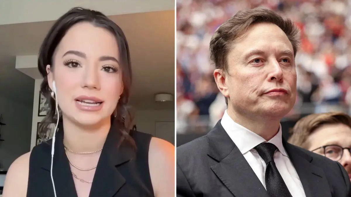 Photo of Ashley St. Clair and Elon Musk welcomed a son in February 2025.