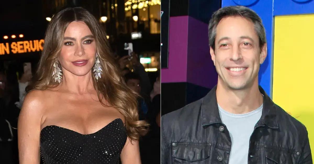 Composite photo of Sofia Vergara and Justin Saliman