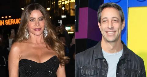 Composite photo of Sofia Vergara and Justin Saliman