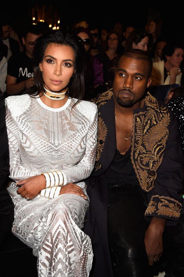 Kim kardashian kanye west balmain