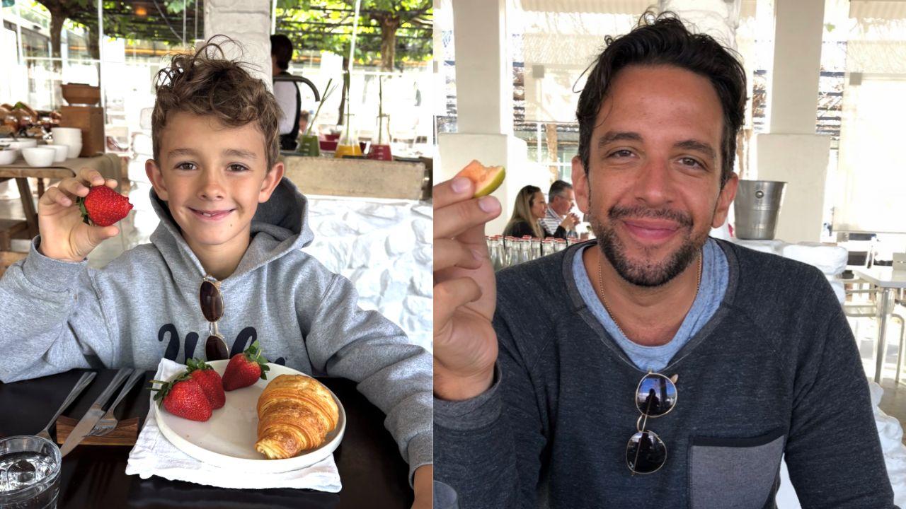 Amanda Kloots shared a heartfelt set of Instagram photos of her son Elvis, 7, honoring his late father.