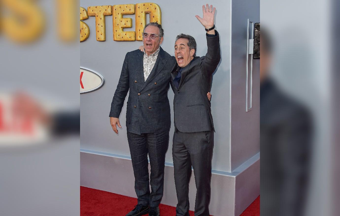 michael richards reunites jerry seinfeld rare appearance photos