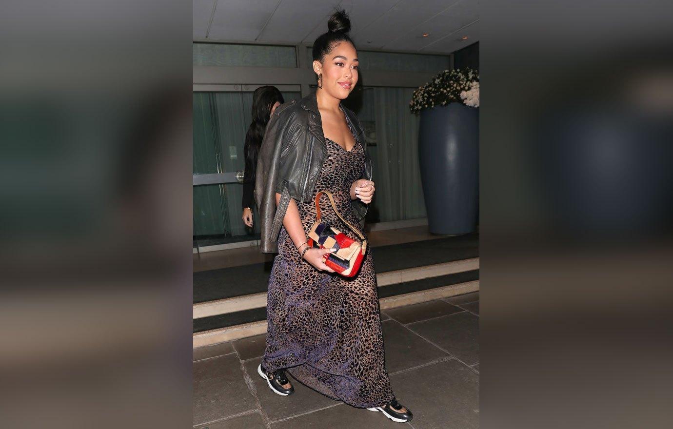 Jordyn Woods Dress Travis Scott James Harden Hangout