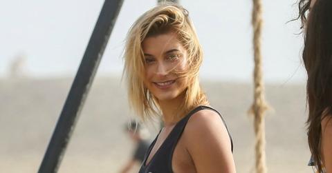 Hailey Baldwin Bathing Suit Tommy Hilfiger Models Long