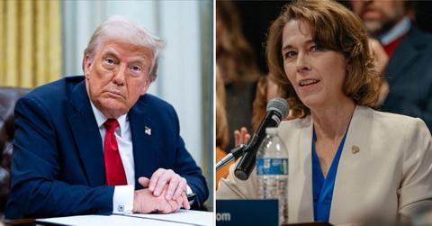 Composite photo of Donald Trump and Susan Crawford