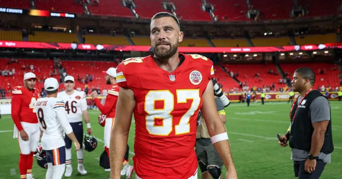 Photo of The Kansas City Chiefs tight end proposed to the singer in August.