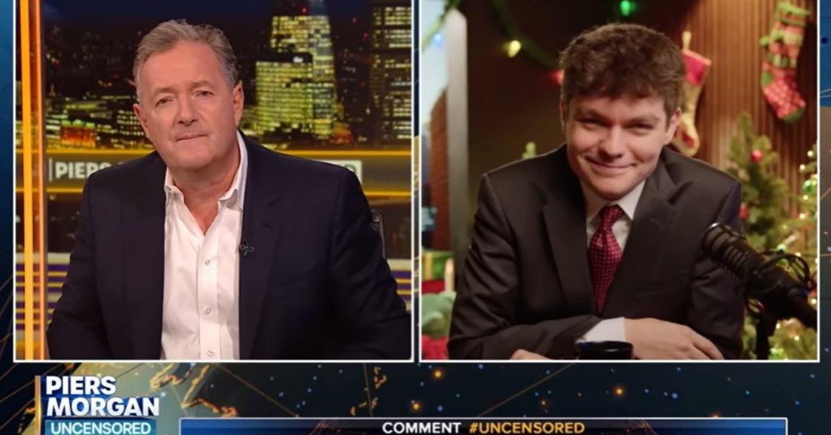 image of Nick Fuentes debated Piers Morgan on 'Piers Morgan Uncensored.'