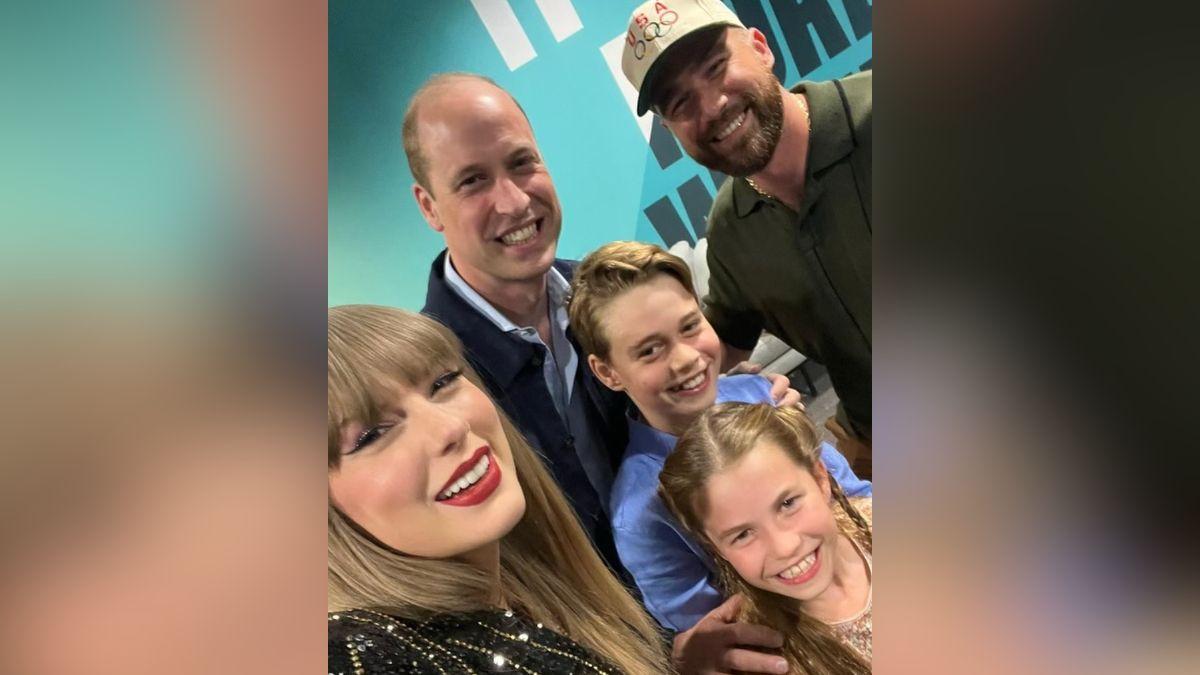 Photo of Taylor Swift, Prince William, Prince Louis, Princess Charlotte and Travis Kelce