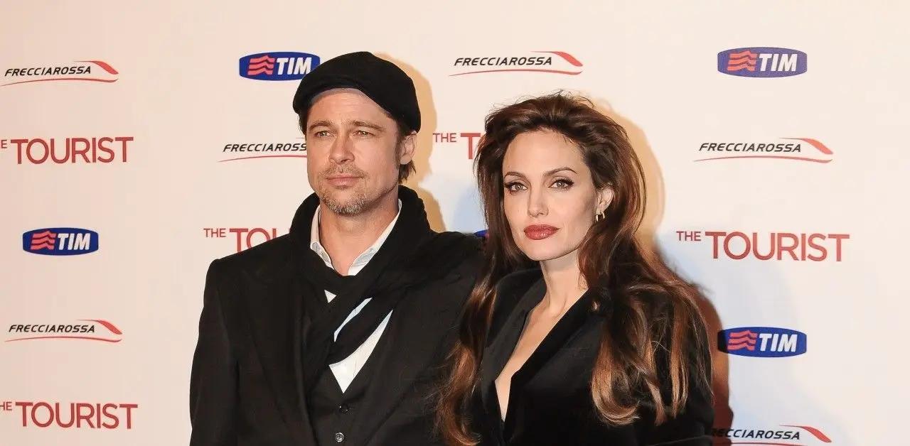 angelina jolie parts herself shut down divorce brad pitt