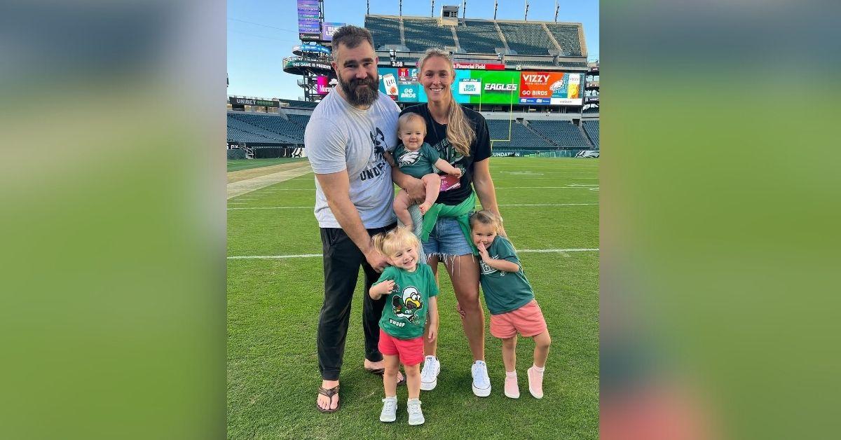 Photos of Jason Kelce, Kylie Kelce and Children