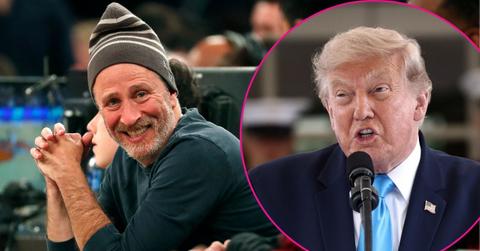 Composite photo of Jon Stewart and Donald Trump.