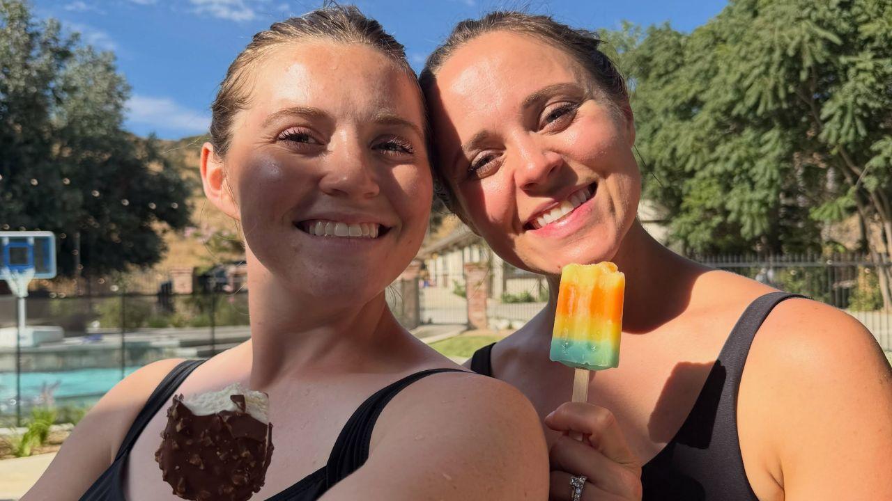 Image of Joy-Anna and Jinger outdoors.