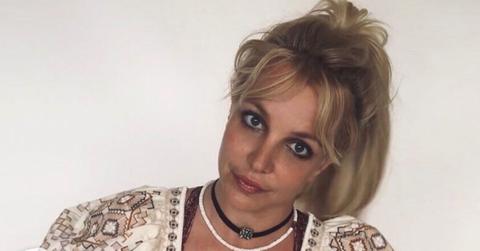 Britney Spears Wearing Boho Top