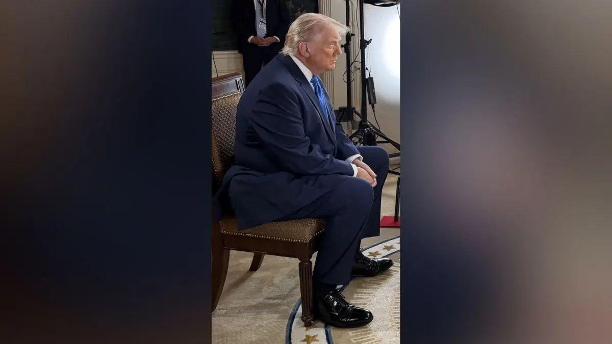 Photo of Fans accused the POTUS of wearing a diaper during the televised interview.