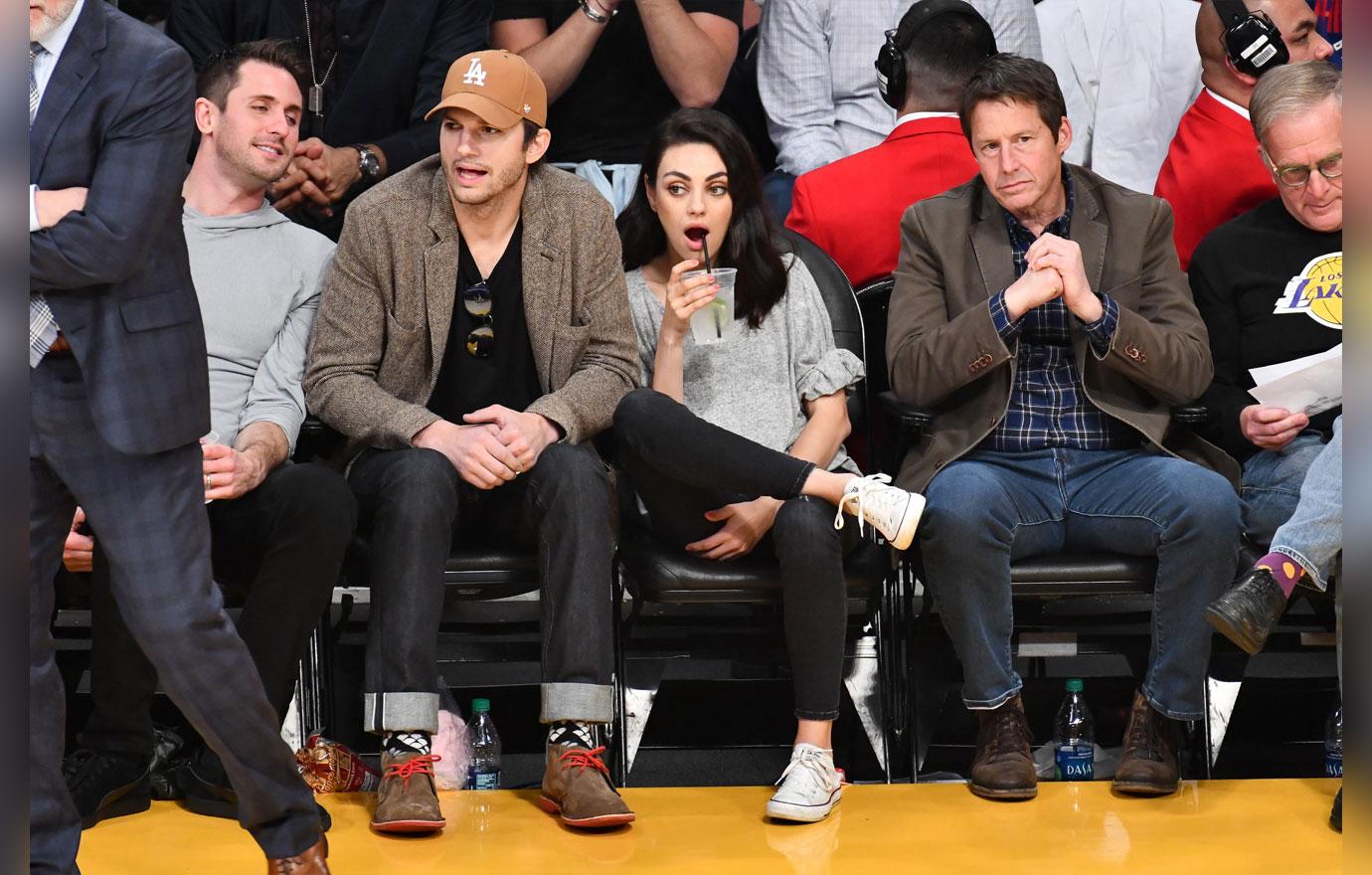 Celebrities At The Los Angeles Lakers Game