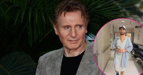 Split photo of Liam Neeson and Daniel Neeson.