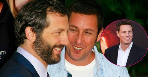 Image of Judd Apatow, Adam Sandler, and David Ellison