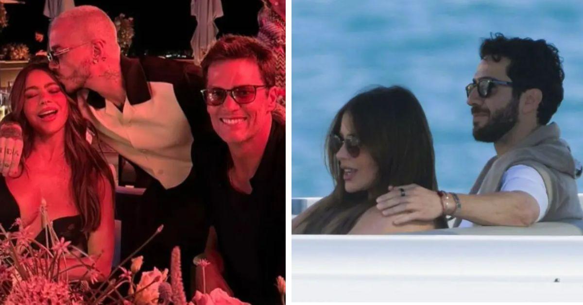 image of Sofía Vergara also sparked romance rumors with Tom Brady after the two sat together during an event in Ibiza.