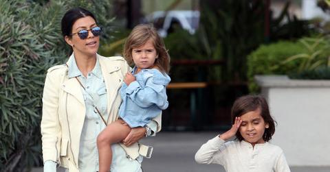**EXCLUSIVE** Kourtney Kardashian takes children, Mason,6, and Penelope,3, for a fun day in Malibu,Ca.