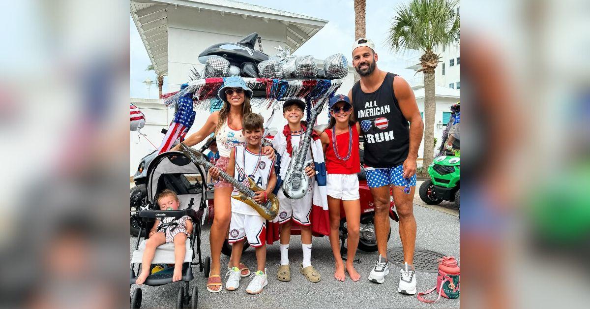 Photo of Jessie James, Eric, Vivianne, Eric Jr., Forrest and Denver