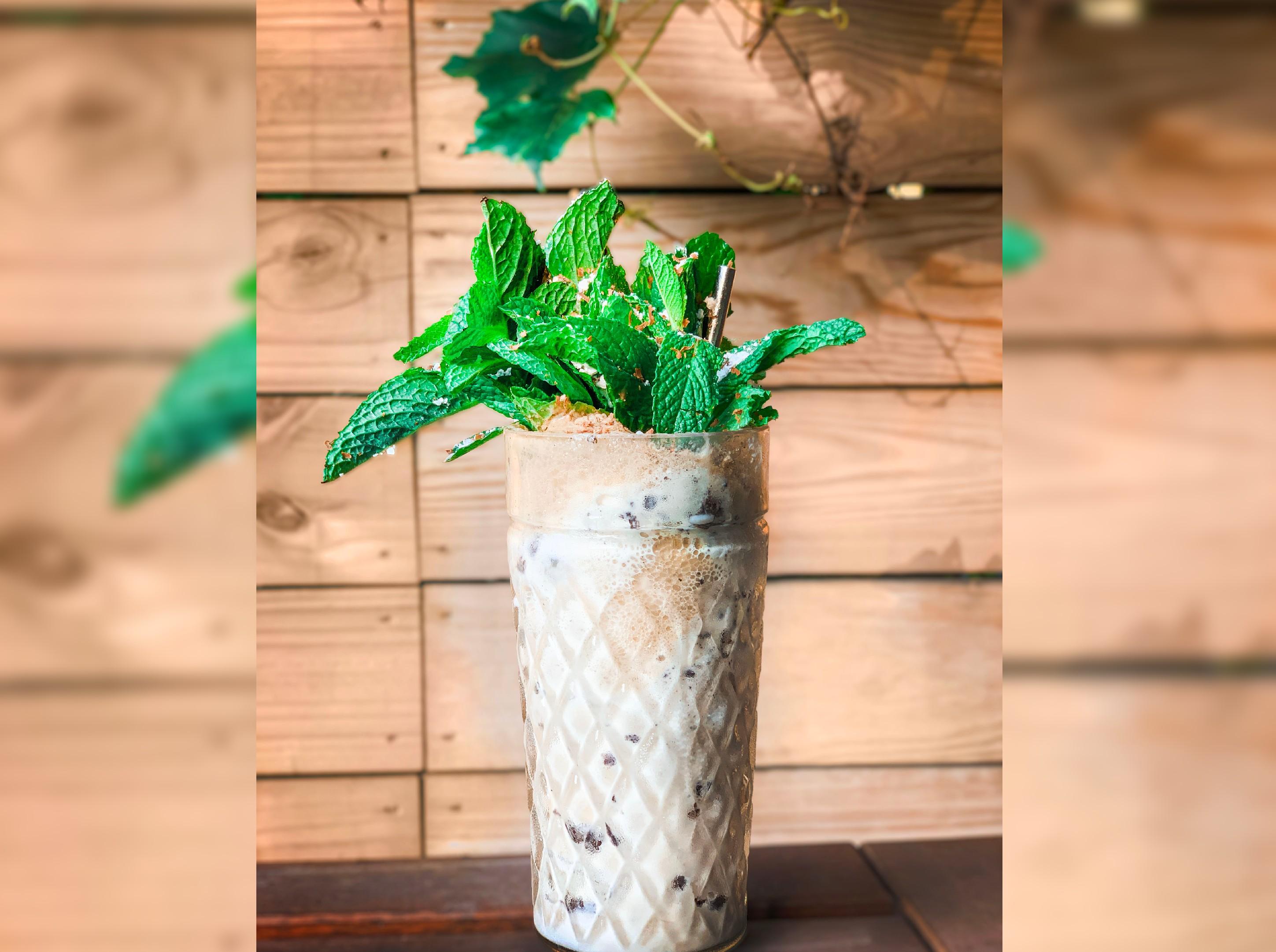 mint julep ice cream float