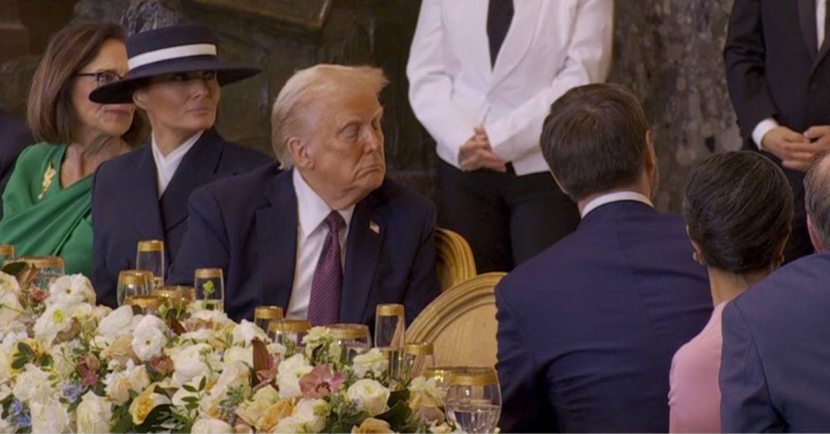 donald trump luncheon sleeping