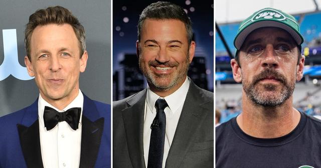 seth meyers comments jimmy kimmel aaron rodgers feud