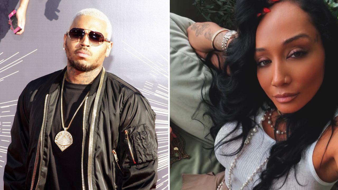 Photo of Chris Brown and Nia Guzman welcomed their daughter, Royalty Brown, in 2014.