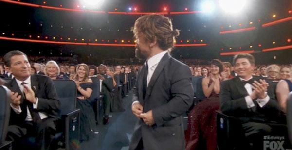 Pinter dinklage man bun emmys winner 005