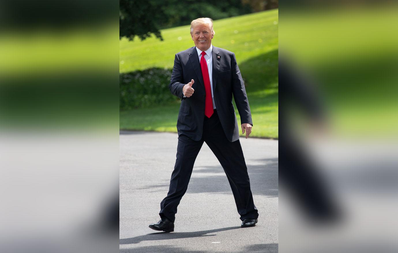 United States President Donald J. Trump departs The White House in Washington, DC to attend a rally with supporters in Nashville, TN