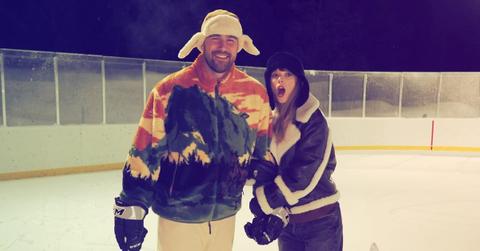 Photo of Travis Kelce and Taylor Swift