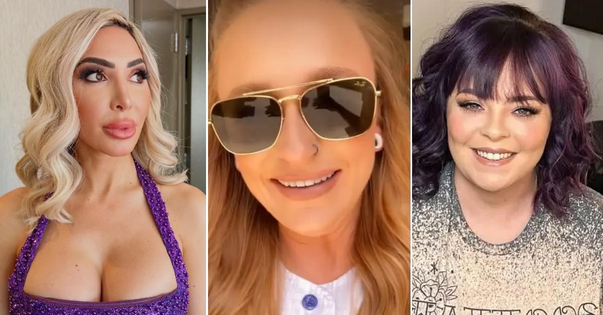 Composite photo of Farrah Abraham, Maci Bookout and Catelynn Lowell 