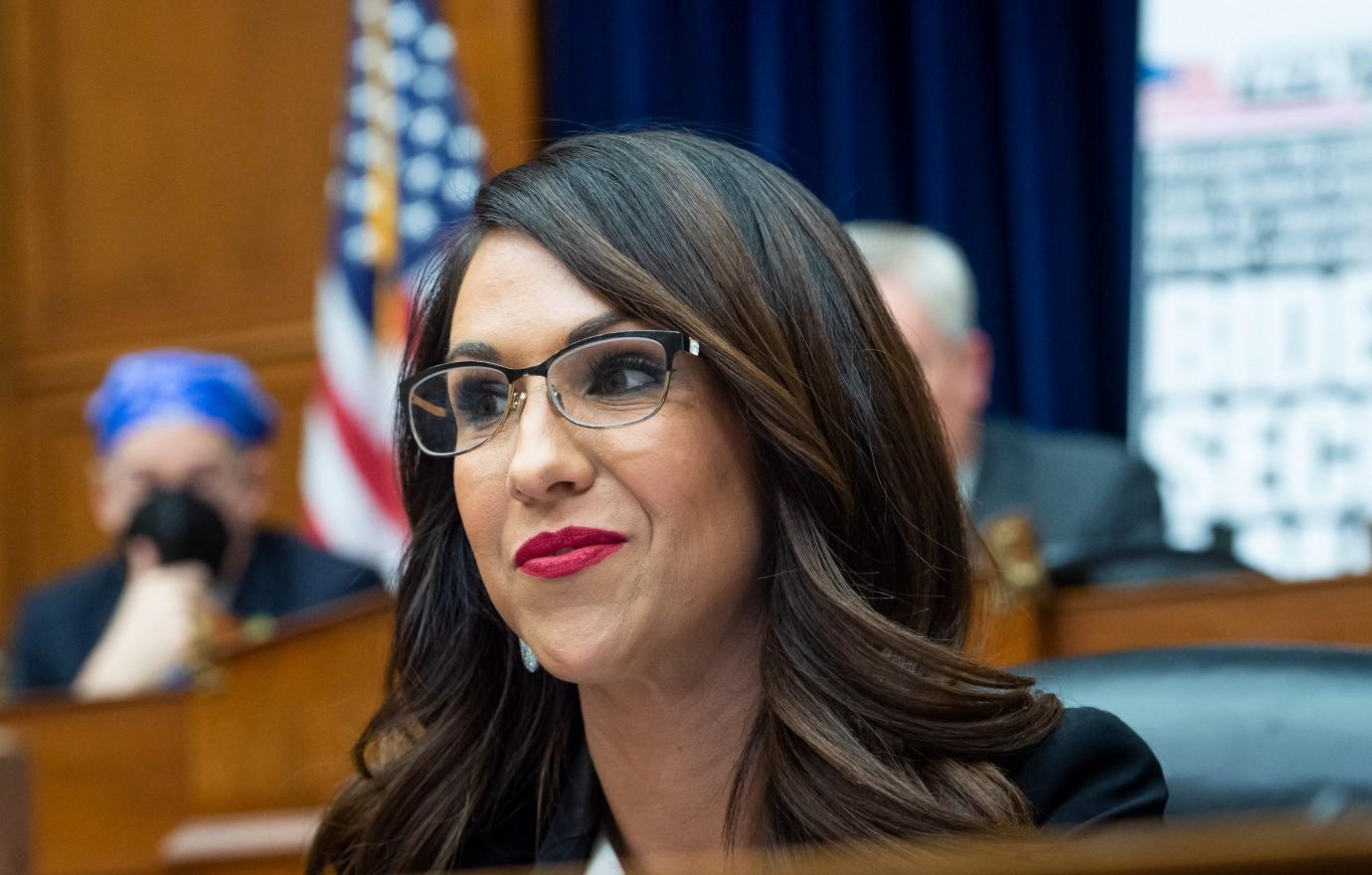 marjorie taylor greene calls lauren boebert little b house floor