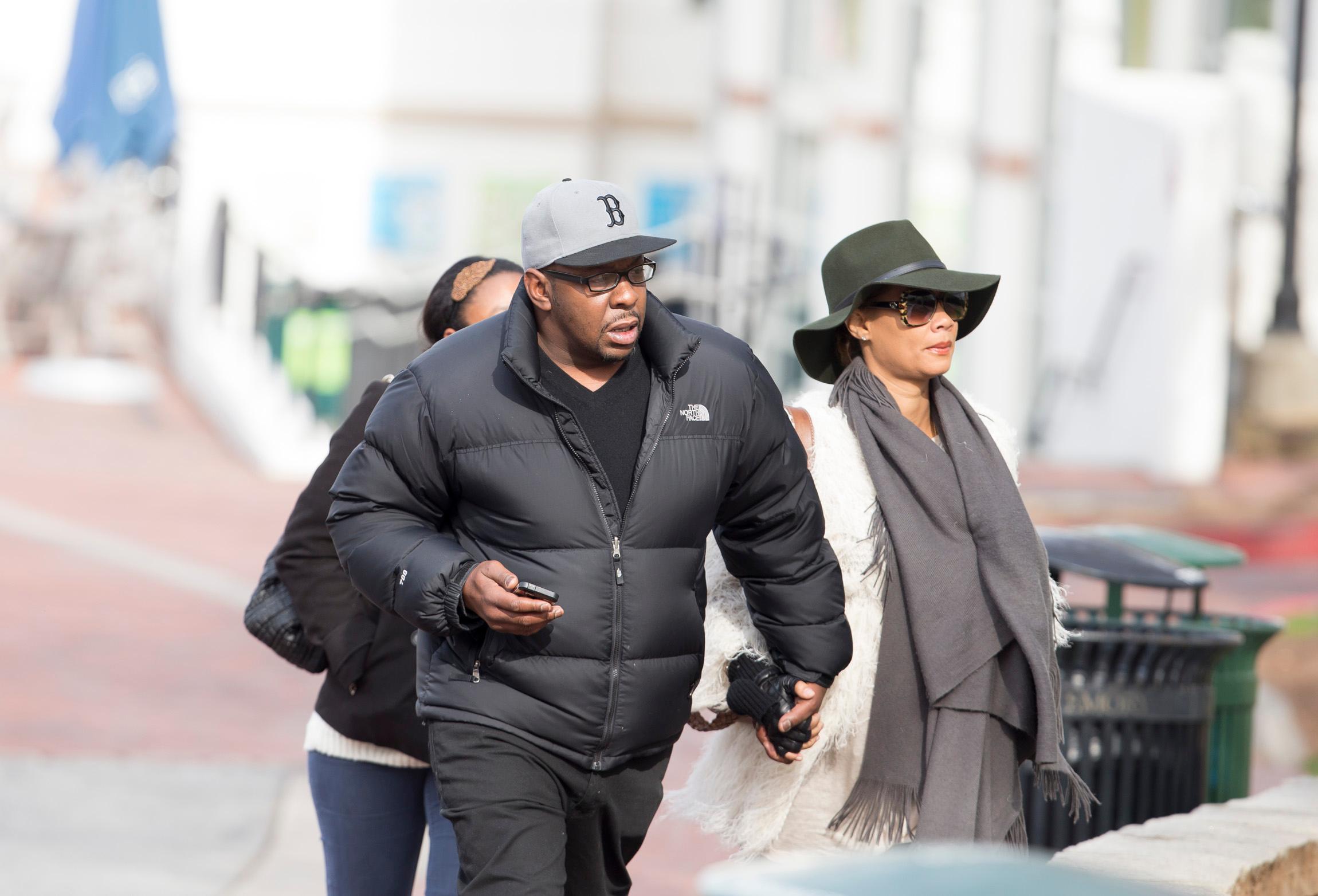 EXCLUSIVE: **PREMIUM EXCLUSIVE** Bobby Brown and wife Alicia Etheredge with Bobby&#8217;s daughter Laprincia Brown arrives at the Emory University Hospital, Atlanta.