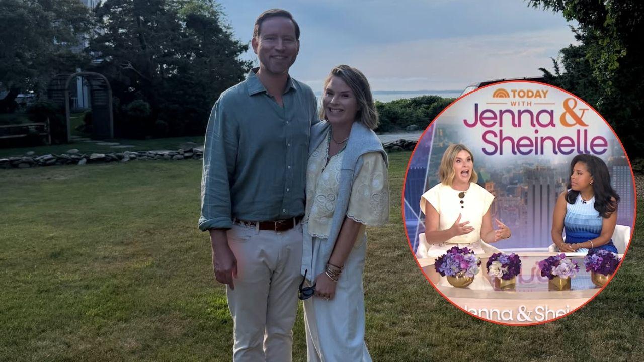 Split photo of Jenna Bush Hager and Henry Hager
