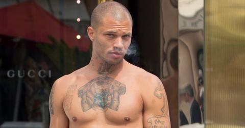 EXCLUSIVE: ‘Hot Felon’ Jeremy Meeks takes a shirtless stroll in Cannes.