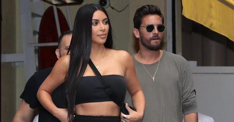 image of Kim Kardashian with Scott Disick.