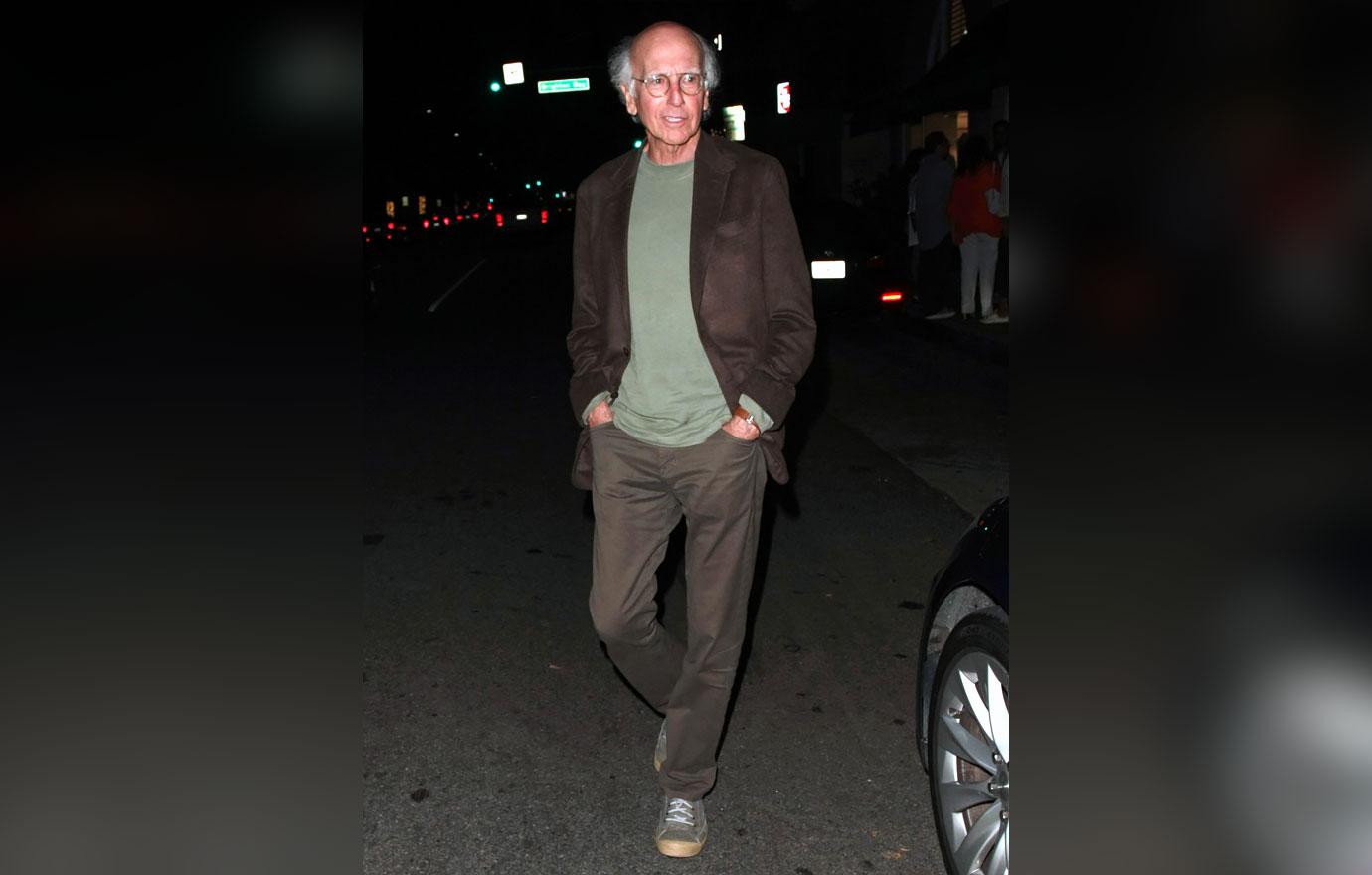 larry david plugs ears staud new york fashion week show curb your enthusiasm ok