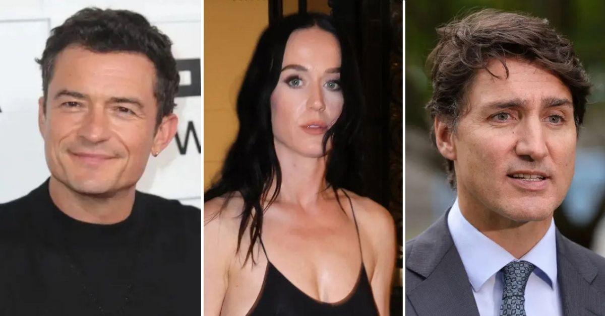 photo of Orlando Bloom, Katy Perry and Justin Trudeau
