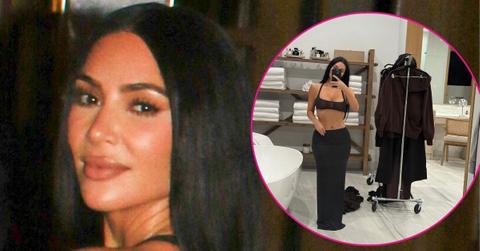 kim kardashian flaunts assets