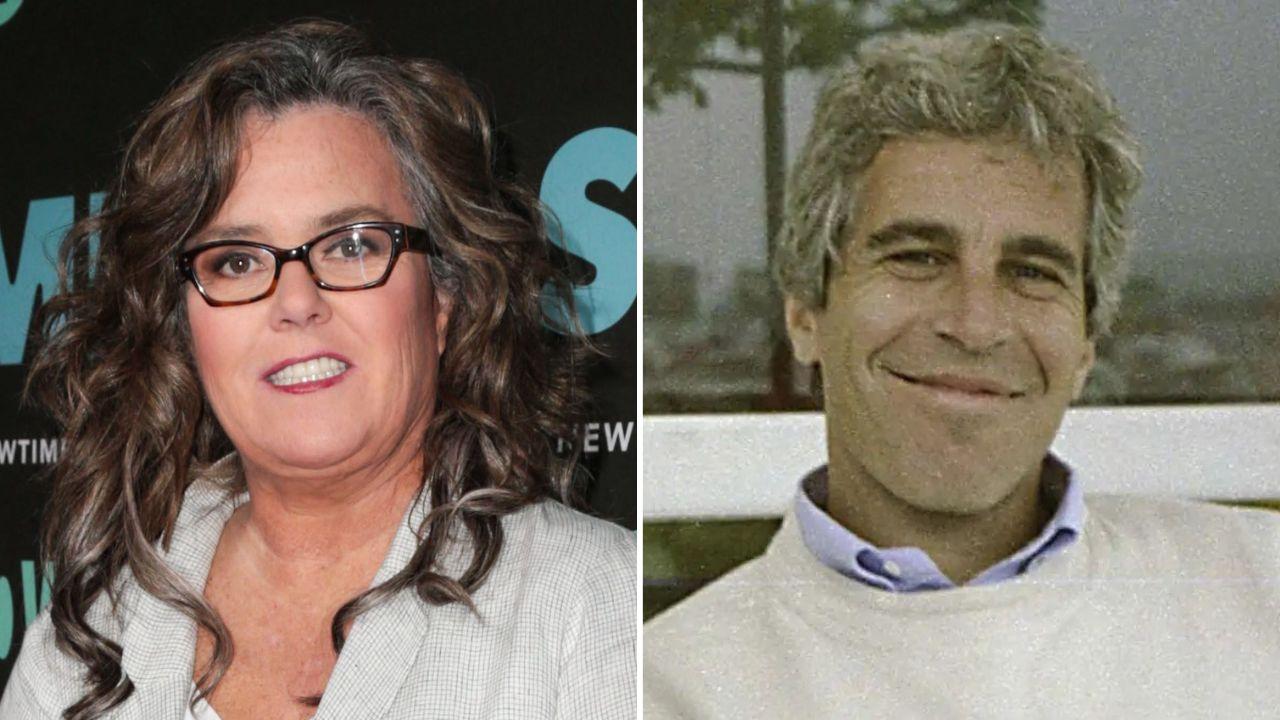 Photo of Rosie O'Donnell and Jeffrey Epstein