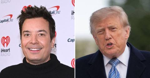 Photo of Jimmy Fallon and Donald Trump.