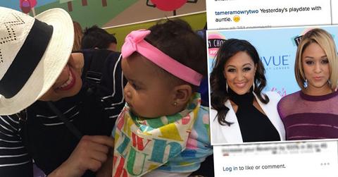 Tamera Mowry & Tia Mowry Playdate Ariah Talea