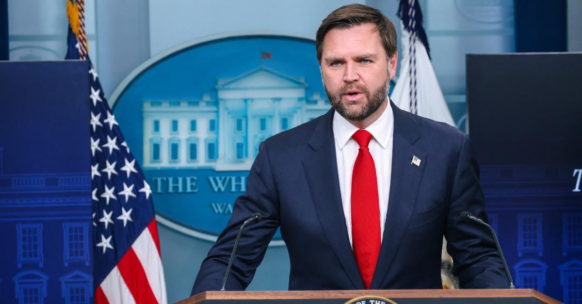 Image of J.D. Vance accused George Stephanopoulos of asking a politically motivated question.