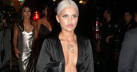 Amina Blue seen arriving at the Harper’s Bazaar’s celebration at The Plaza Hotel in New York City
