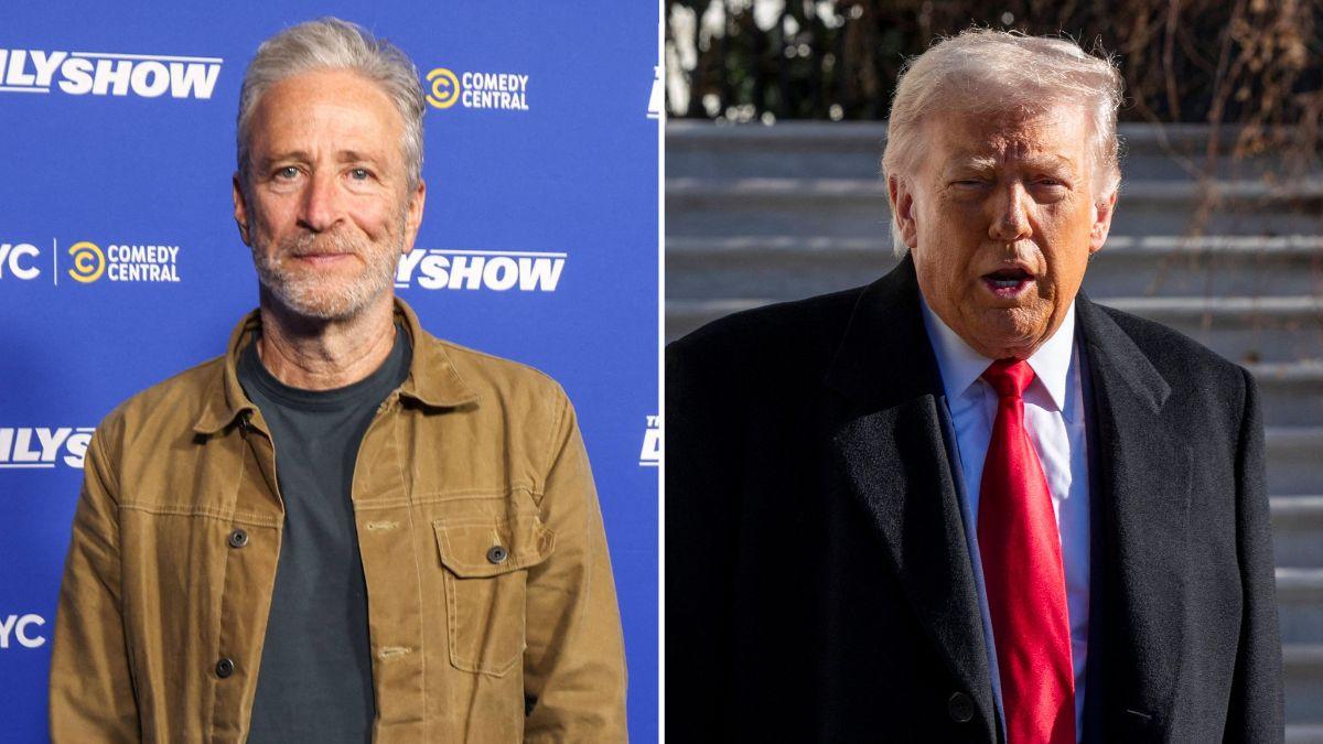 Photo of Jon Stewart joked that support for the current president has changed in the city he lives in.