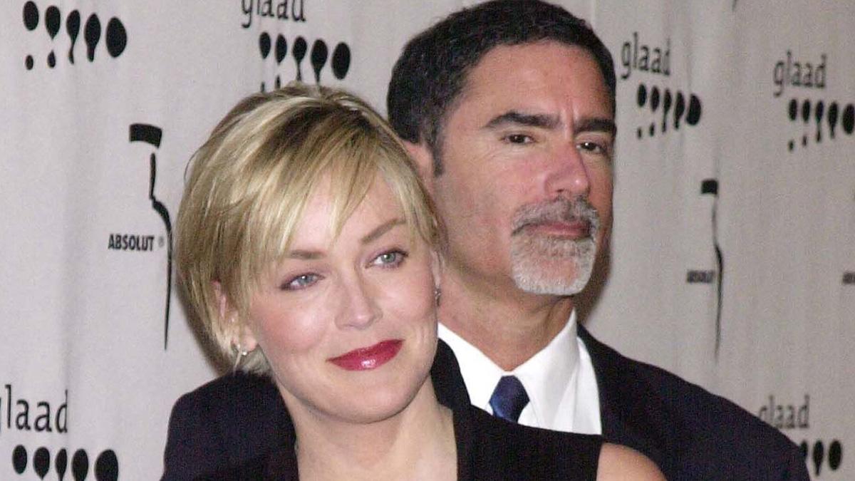Photo of Sharon Stone and Phil Bronstein